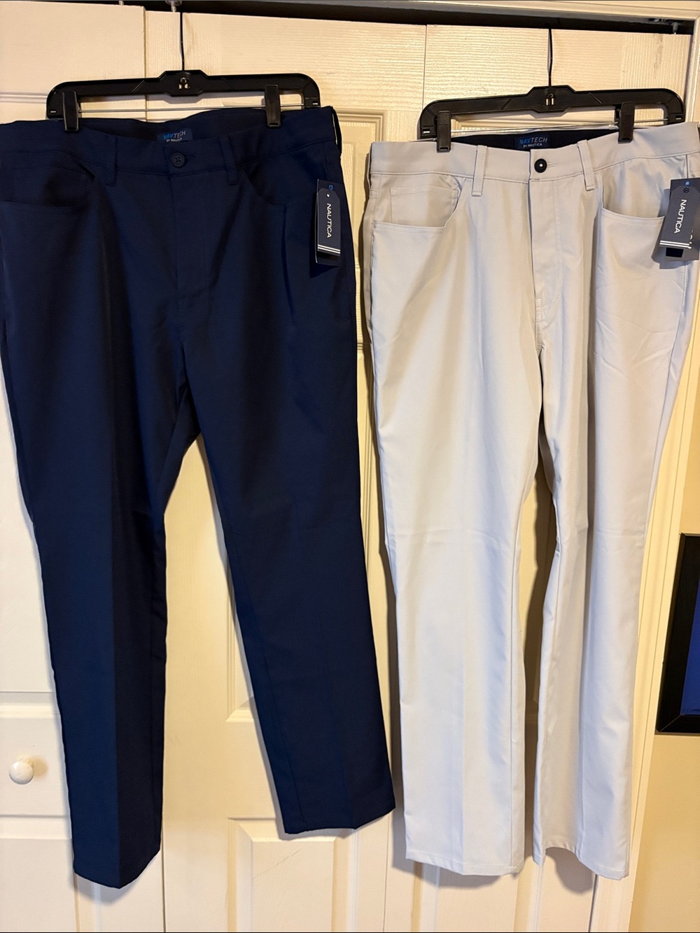 Nautica Men’s Chinos in Navy and Light Gray